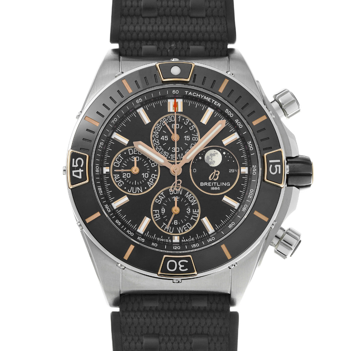 Super Chronomat 44 Four Years Calendar I19320251B1S1 Black BREITLING Men's [Pre-Owned].