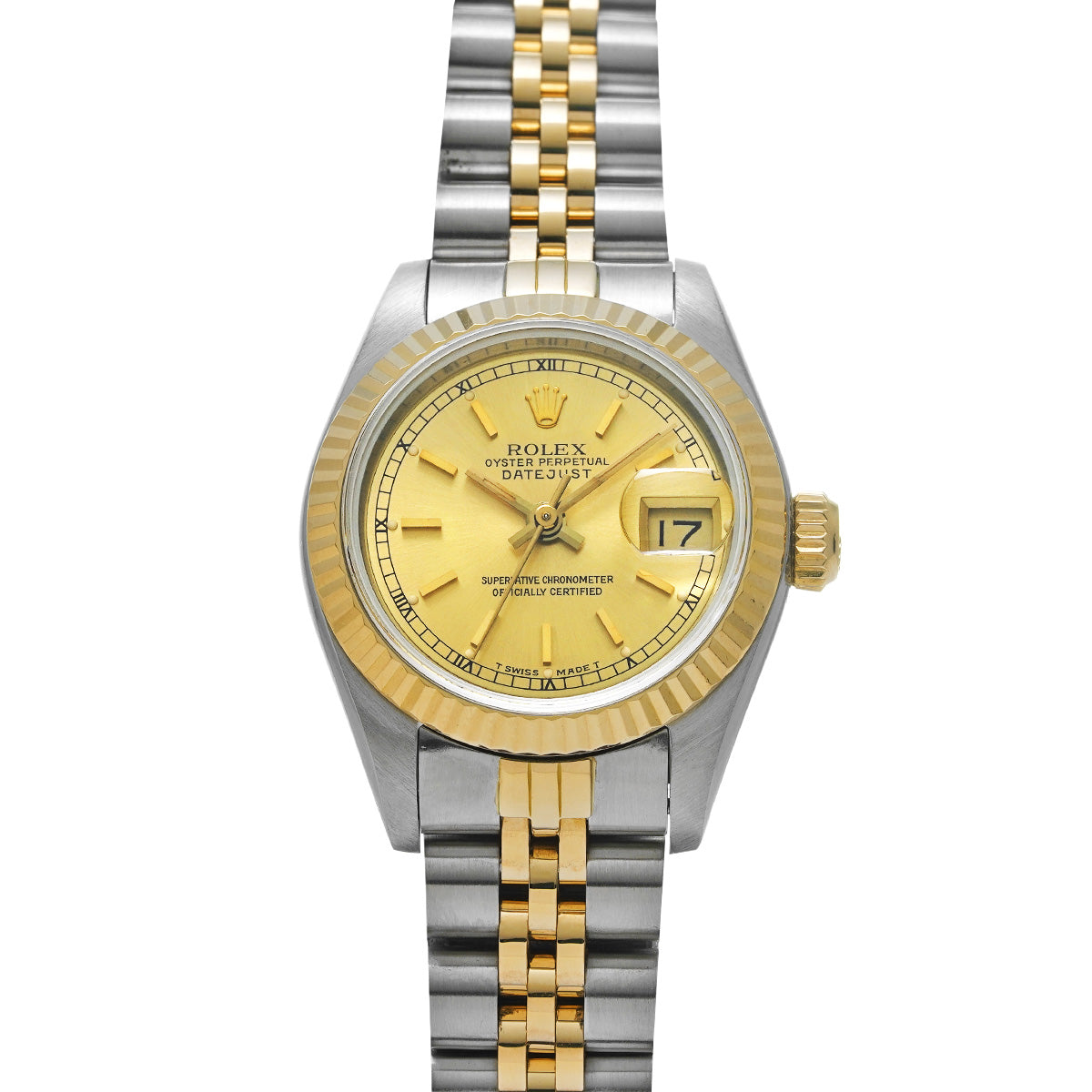 Datejust 69173 R (manufactured circa 1988) Champagne ROLEX Ladies [Pre-Owned].