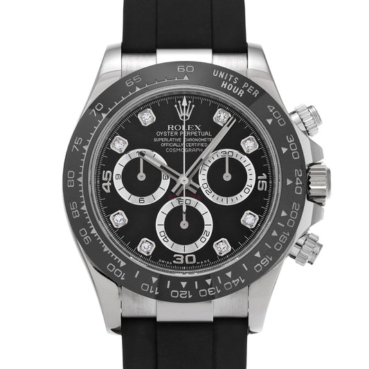 Cosmograph Daytona 116519LNG Random Serial Black/Diamond ROLEX Men's [Pre-Owned].