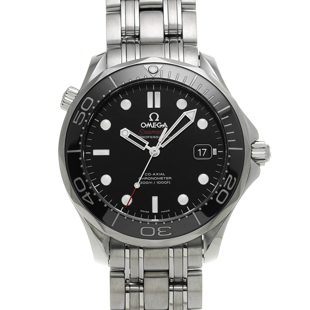 Seamaster Diver 300 Co-Axial 212.30.41.20.01.003 Black OMEGA Men's [Pre-Owned].