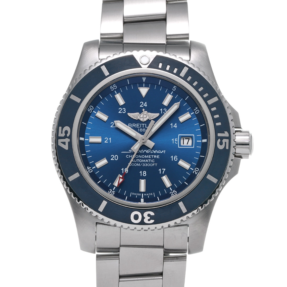 Super Ocean II 44 A17392D8/C910 Blue BREITLING Men's [Pre-Owned].