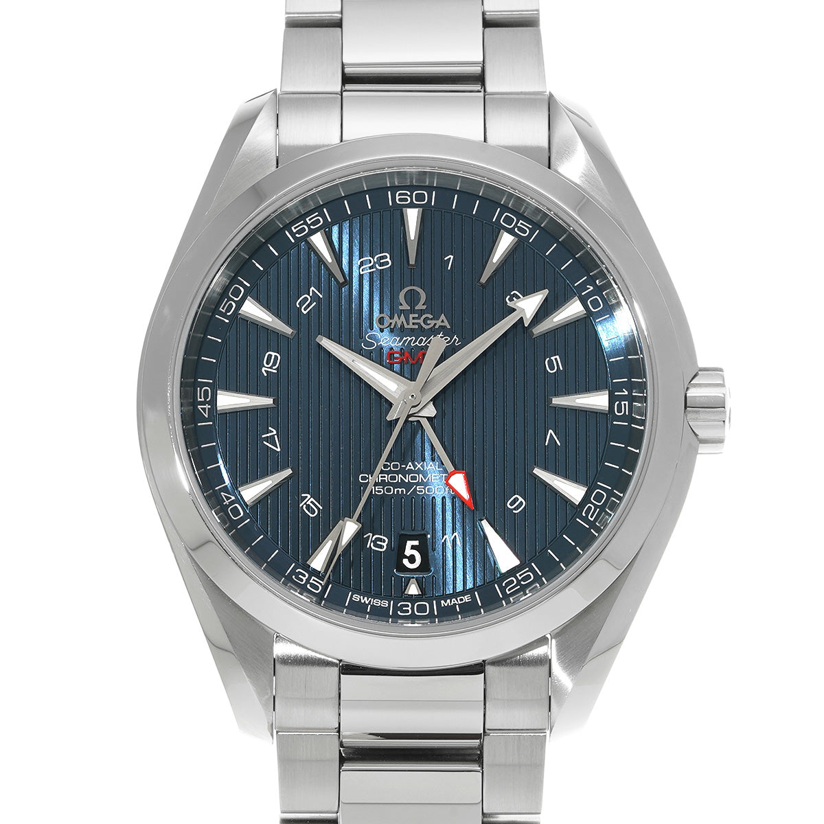 Seamaster Aqua Terra Co-Axial GMT 231.10.43.22.03.001 Blue OMEGA Men's [Pre-Owned].