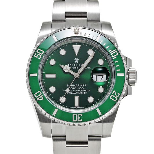 Submariner Date 116610LV Random Serial Green ROLEX Men's [Pre-Owned].