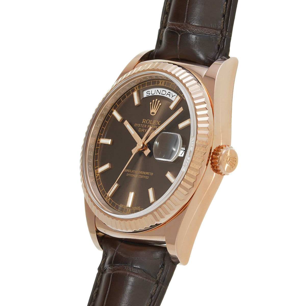 Day Date 36 118135 Random Serial Chocolate Brown ROLEX Men's [Pre-owned].