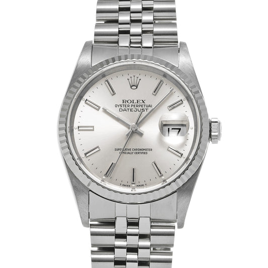 Datejust 16234 E (manufactured circa 1990) Silver ROLEX Men's [Pre-owned].