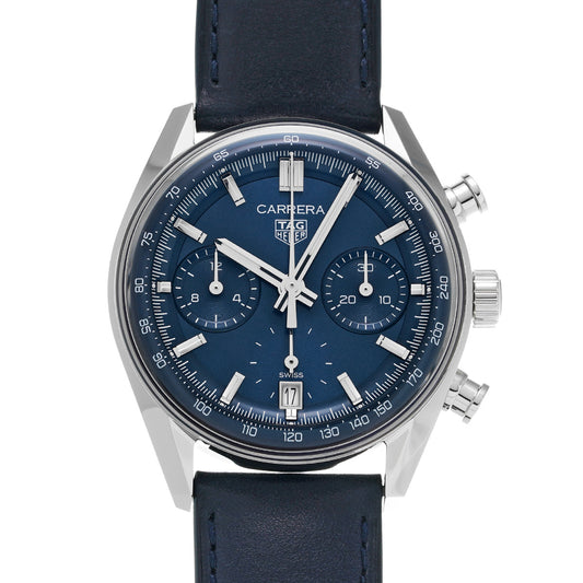 CARRERA Calibre TH20-00 Chronograph CBS2212.FC6535 Blue TAG HEUER Men's [Pre-Owned]