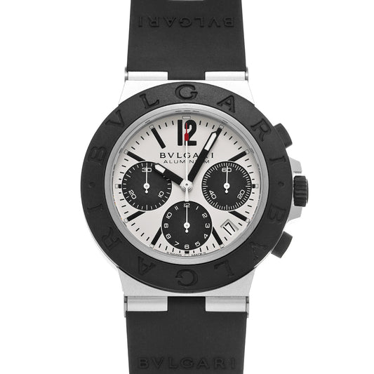 Aluminum Chronograph BB40ATCH Silver/Black BVLGARI Men's [Pre-Owned].