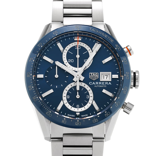 CARRERA Calibre 16 Chronograph CBM2112.BA0651 Blue TAG HEUER Men's [Pre-Owned].