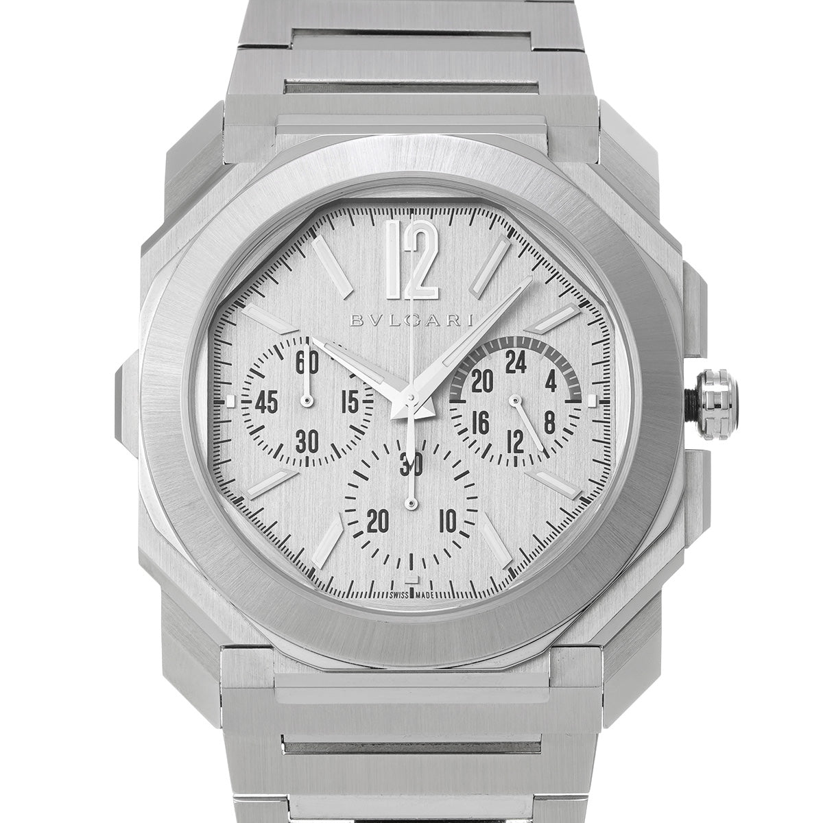 Octo Finissimo Chronograph BGO43SXT Silver BVLGARI Men's [Pre-Owned].