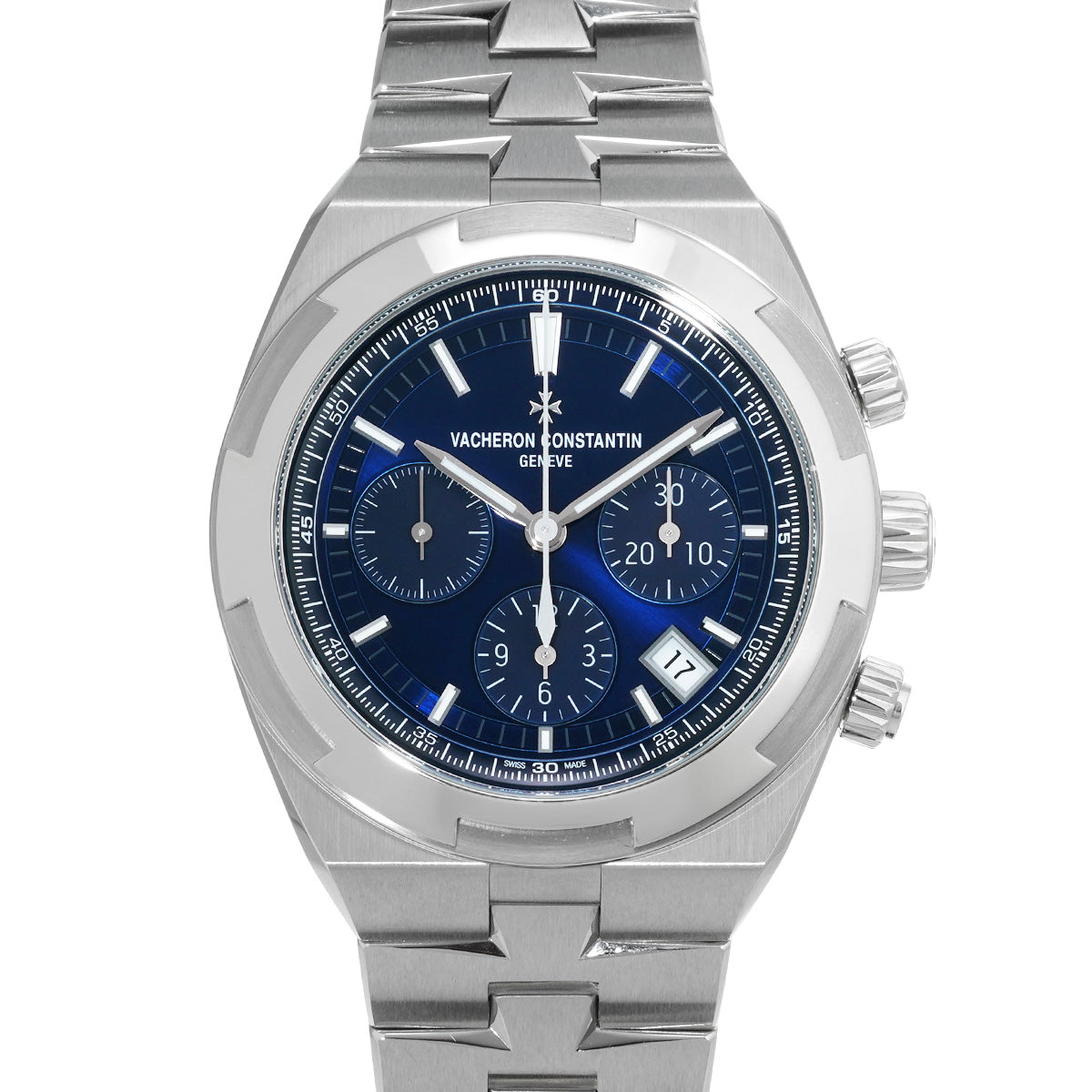 Overseas Chronograph 5520V/210A-B148 Blue Lacquer VACHERON CONSTANTIN Men's [Pre-Owned].