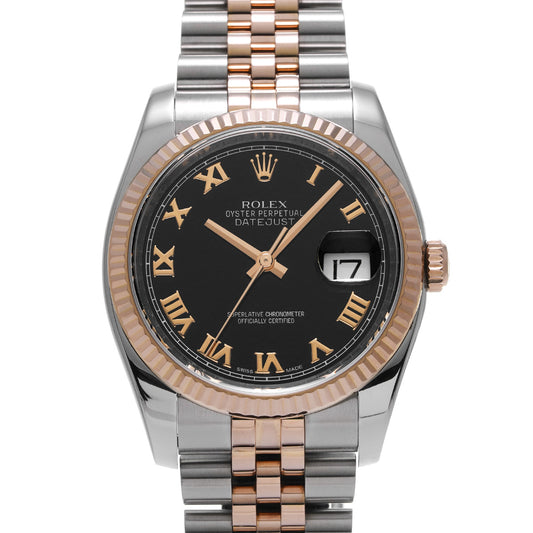 DATE JUST 116231 Random Serial Black ROLEX Men's [Pre-owned].