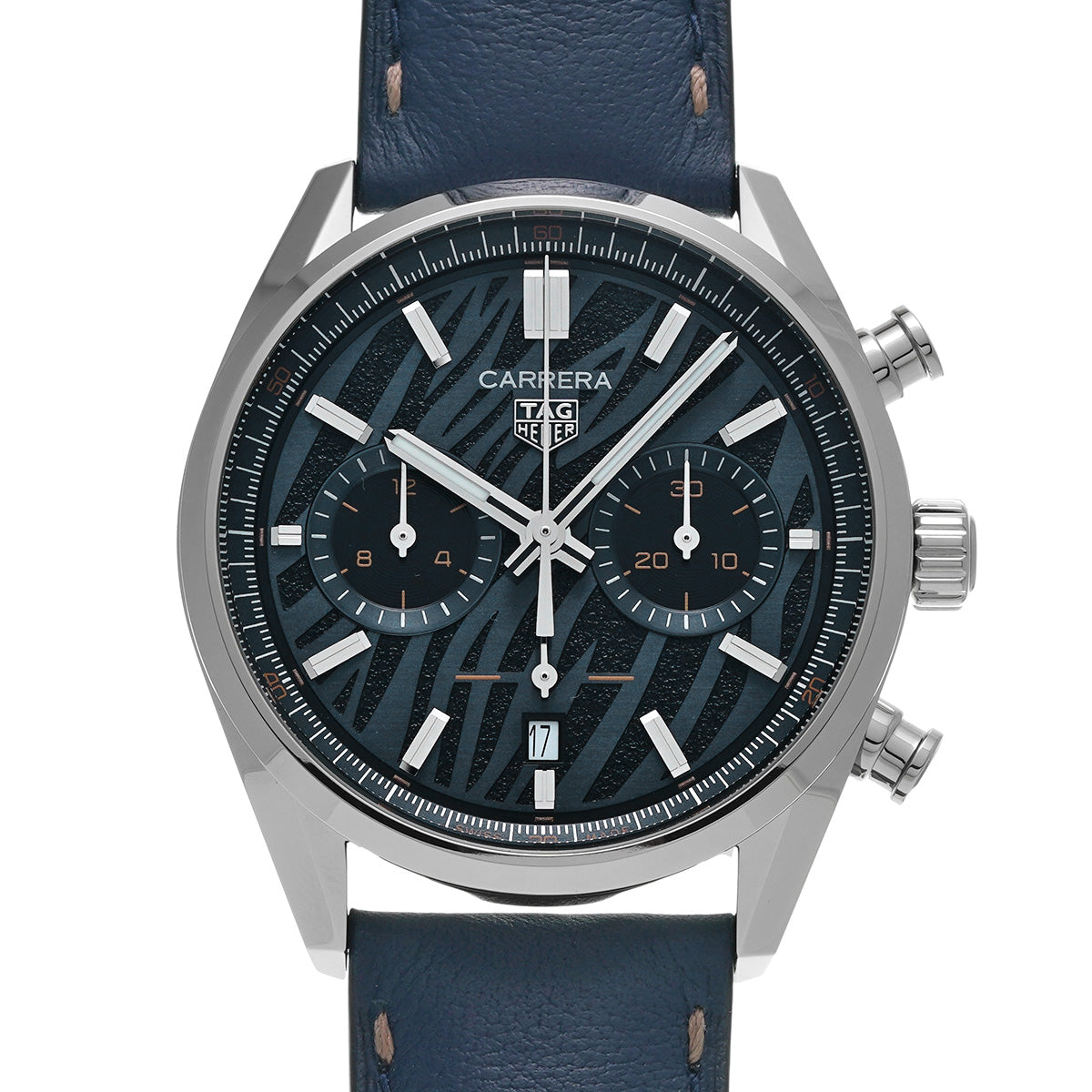 CARRERA CALIBRE HEUER 02 Chronograph Japan Limited Edition CBN201A.FC6539 Blue/Black TAG HEUER Mens [Pre-Owned].