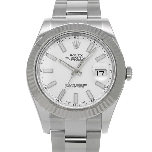 DATE JUST II 116334 Random Serial White ROLEX Men's [Pre-owned].