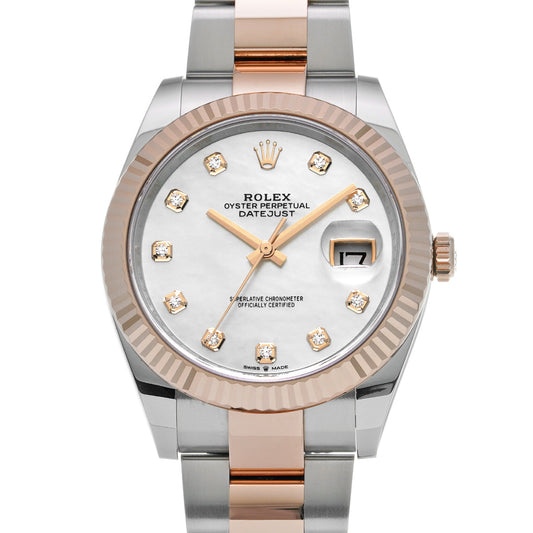 DATE JUST 41 126331NG Random Serial White MOP/Diamond ROLEX Men's [Pre-Owned].