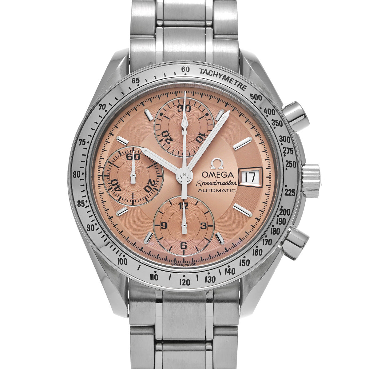 Speedmaster Date 3513.60 Salmon Pink OMEGA Men's [Pre-Owned].