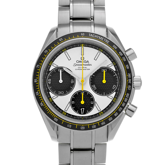 Speedmaster Racing Co-Axial 326.30.40.50.04.001 White/Black OMEGA Men's [Pre-Owned].