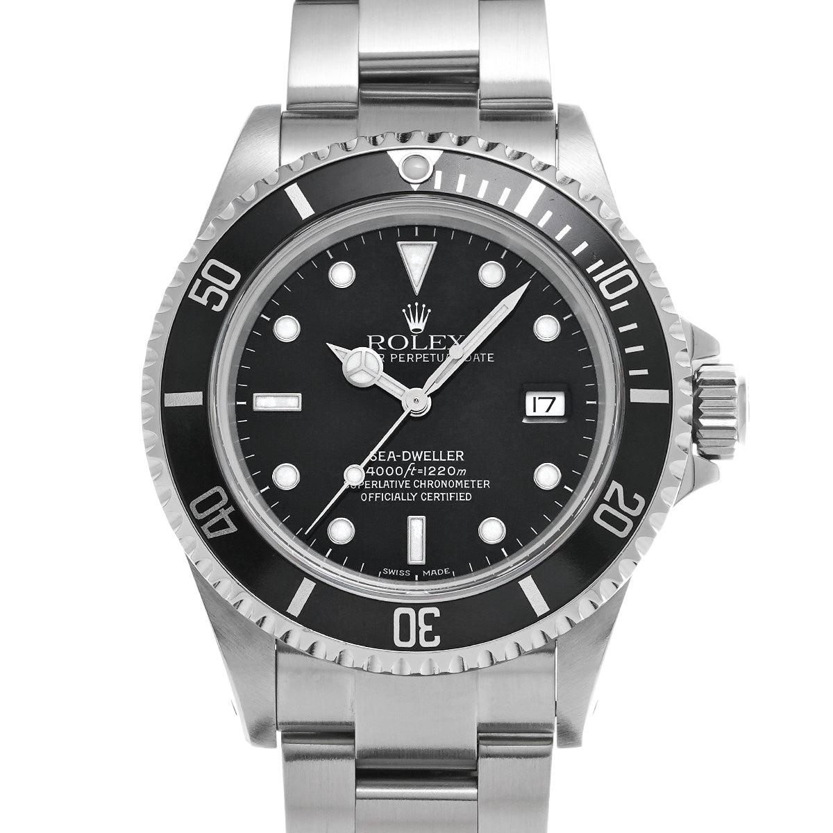 Sea-Dweller 16600 P (made around 2000) Black ROLEX Men's [Pre-Owned].