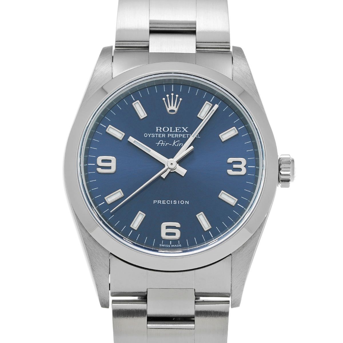 Air-King 14000M Y (manufactured circa 2003) Blue ROLEX Men's [Pre-Owned].
