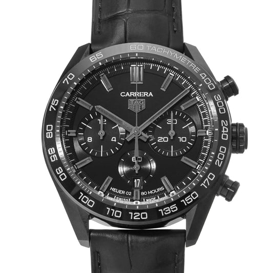 CARRERA Calibre Heuer 02 Japan Black Edition CBN2A1G.FC6501 Black TAG HEUER Men's [Pre-owned].