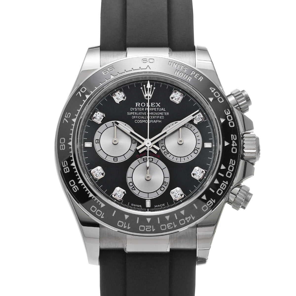 Cosmograph Daytona 126519LNG Random Serial Black/Steel/Diamond ROLEX Men's [Pre-Owned].