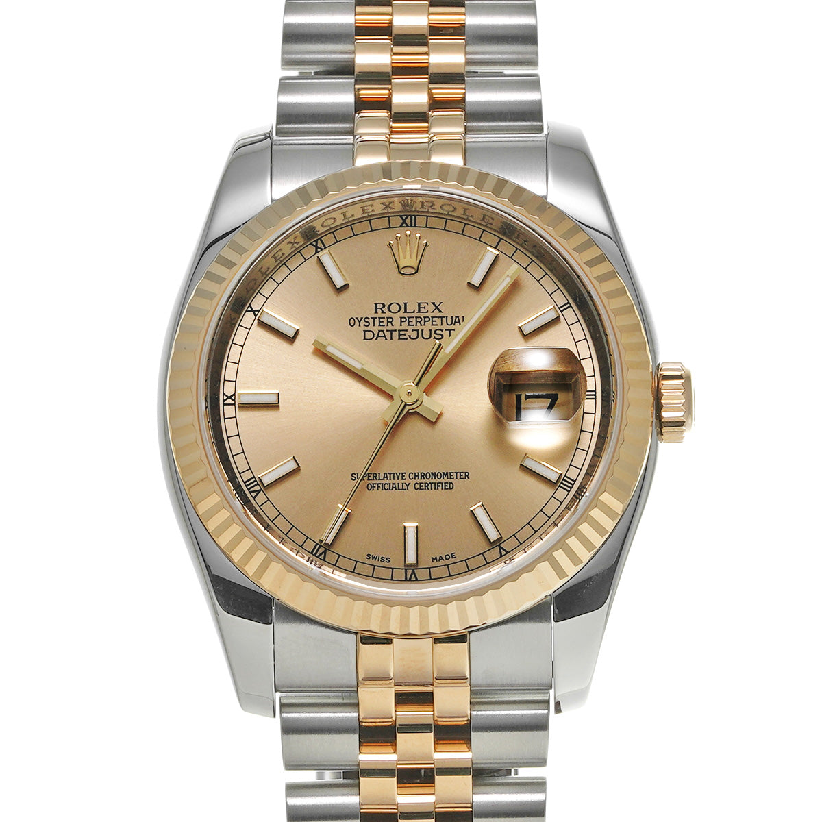 Datejust 116233 Z (manufactured circa 2006) Champagne ROLEX Men's [Pre-Owned].