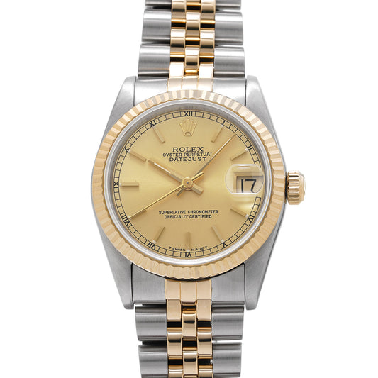 Datejust 68273 N (manufactured circa 1991) Champagne ROLEX Unisex [Pre-Owned].