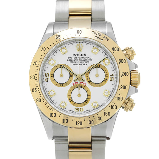 Cosmograph Daytona 116523G P (made around 2000) White/Diamond ROLEX Men's [Pre-Owned].