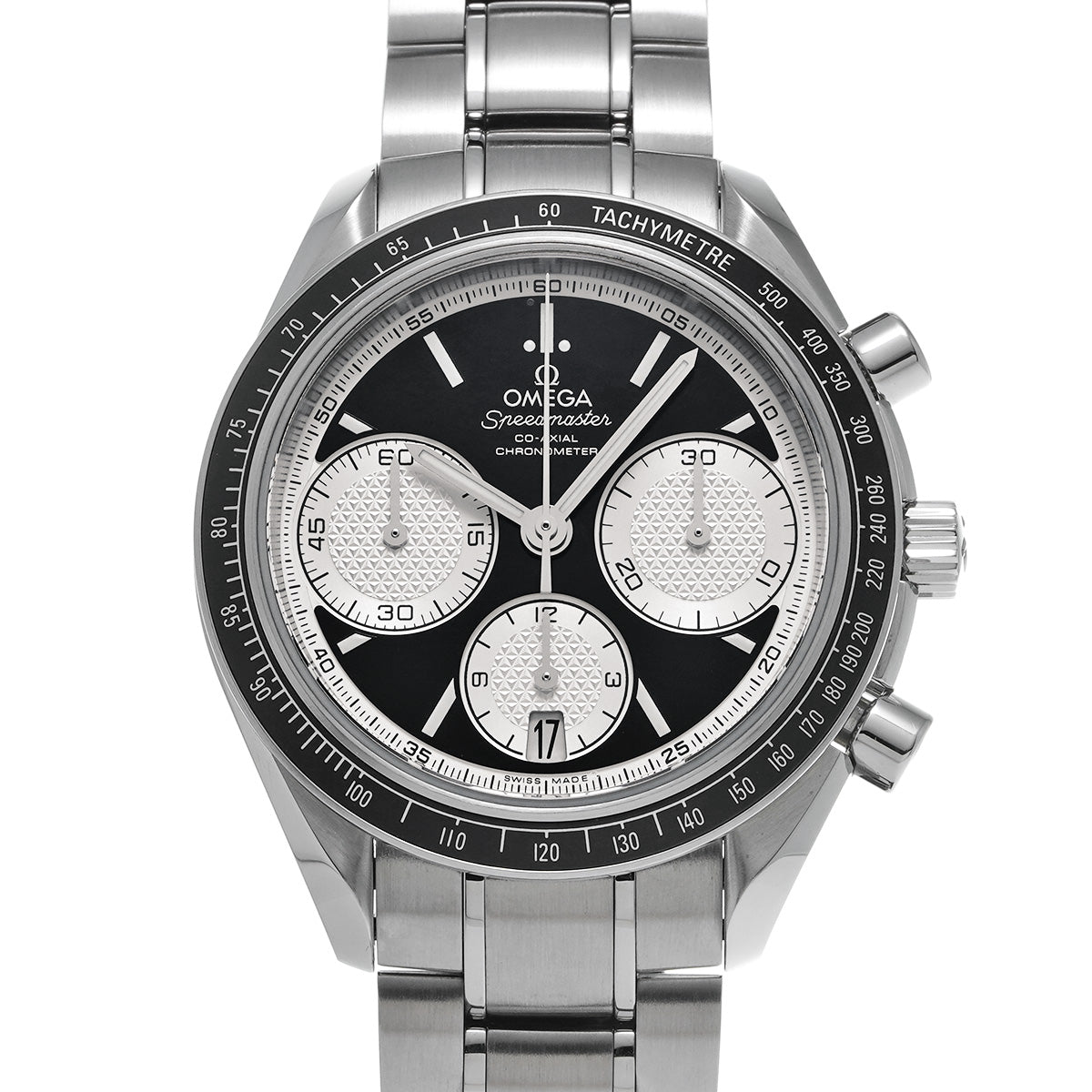 Speedmaster Racing Co-Axial 326.30.40.50.01.002 Black/Silver OMEGA Men's [Pre-Owned].