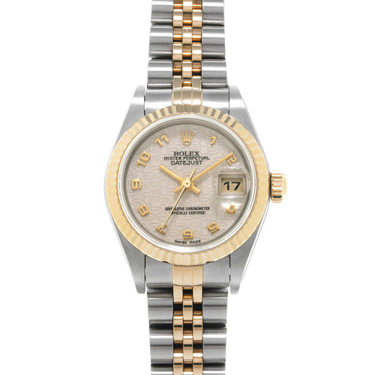 Datejust 79173 P (manufactured circa 2000) Ivory Computer ROLEX Ladies [Pre-Owned].