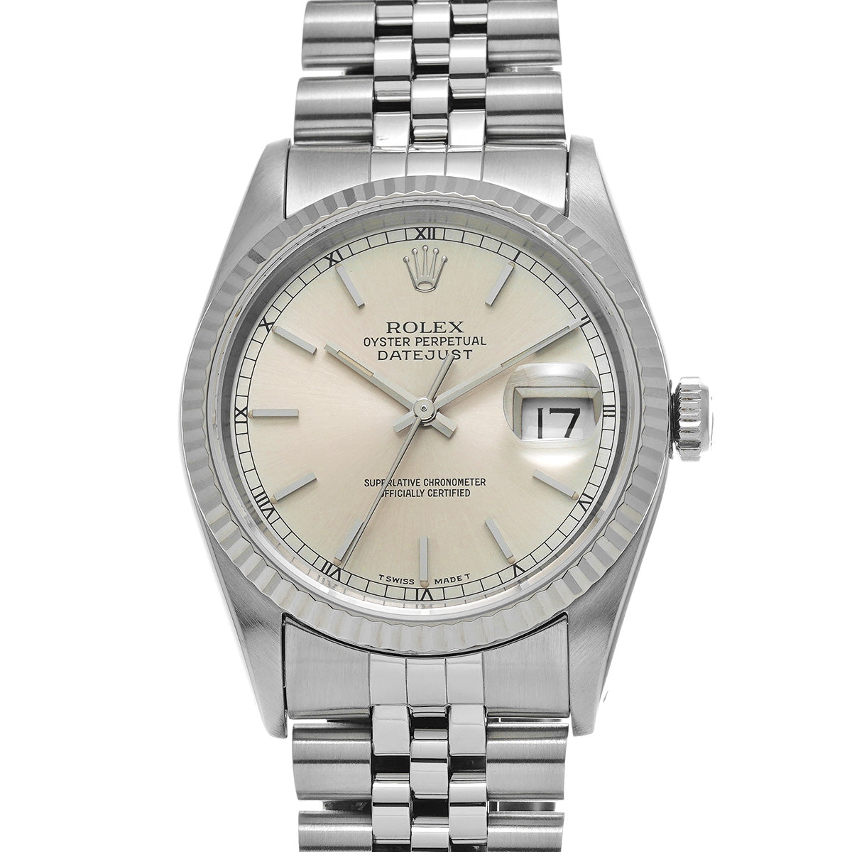 DATE JUST 16234 X (manufactured circa 1993) Silver ROLEX Men's [Pre-Owned].