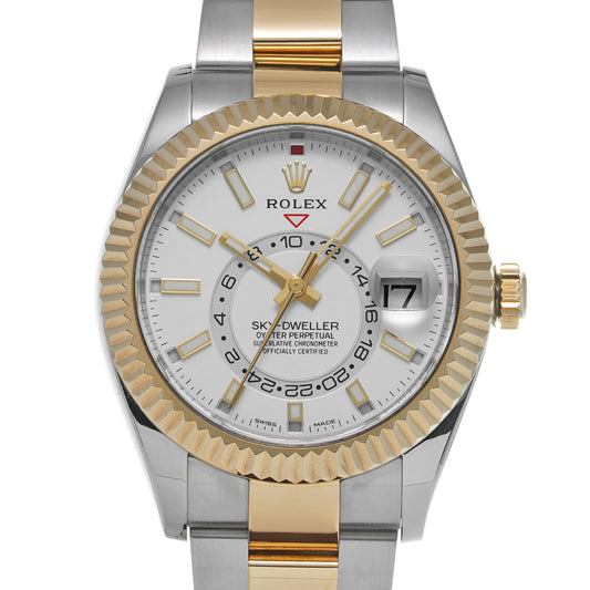 SKYDWELLER 326933 Random Serial White ROLEX Men's [Pre-Owned].