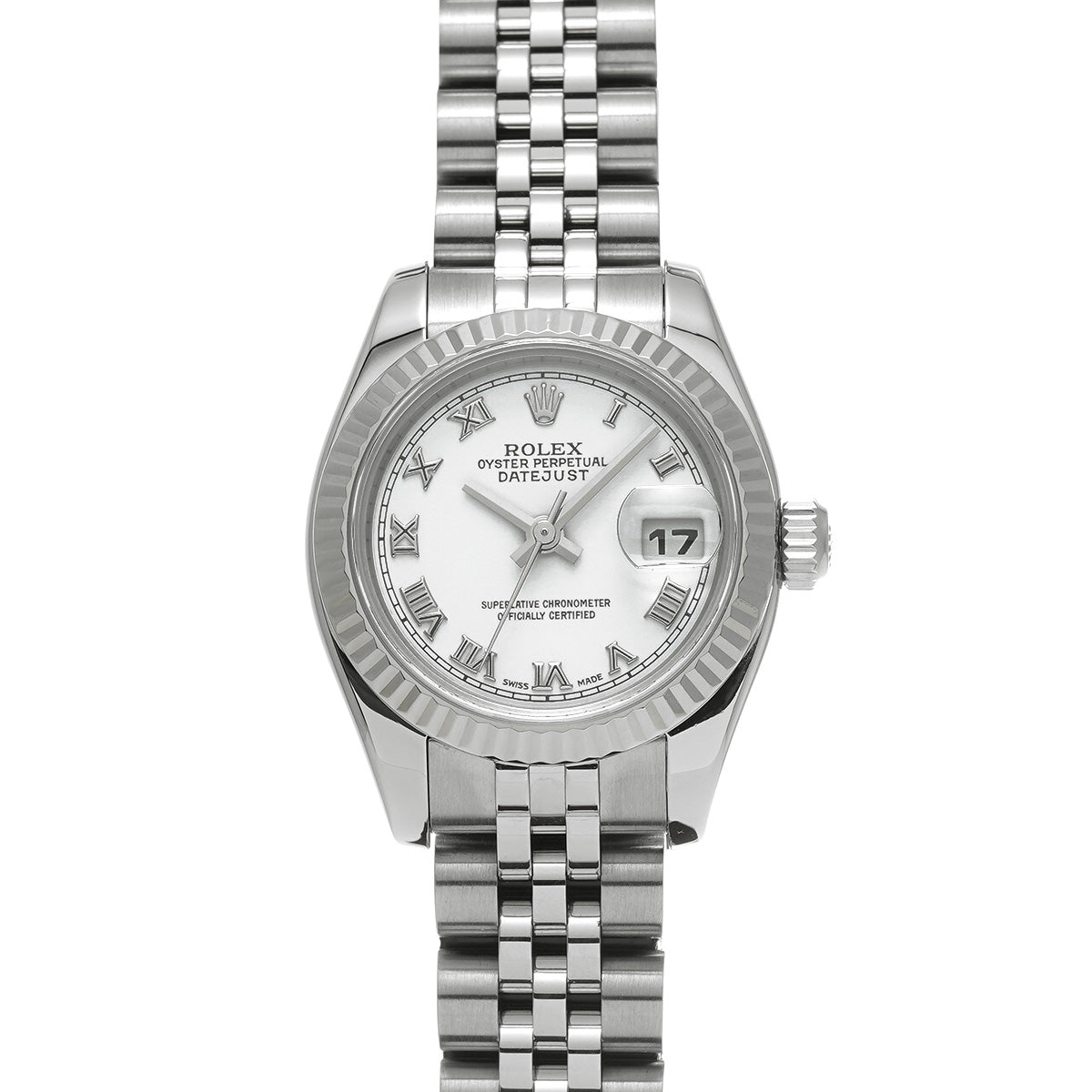 DATE JUST 179174 D (made around 2005) White ROLEX Ladies [Pre-Owned].