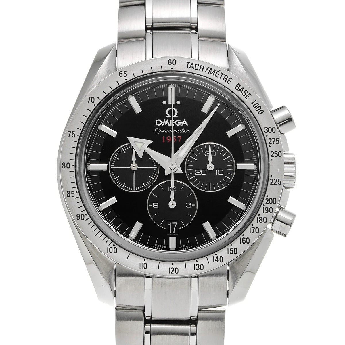 Speedmaster Broad Arrow 1957 Co-Axial 321.10.42.50.01.001 Black OMEGA Men's [Pre-Owned].