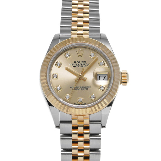 Lady Datejust 28 279173G Random Serial Champagne/Diamond ROLEX Ladies [Pre-Owned].