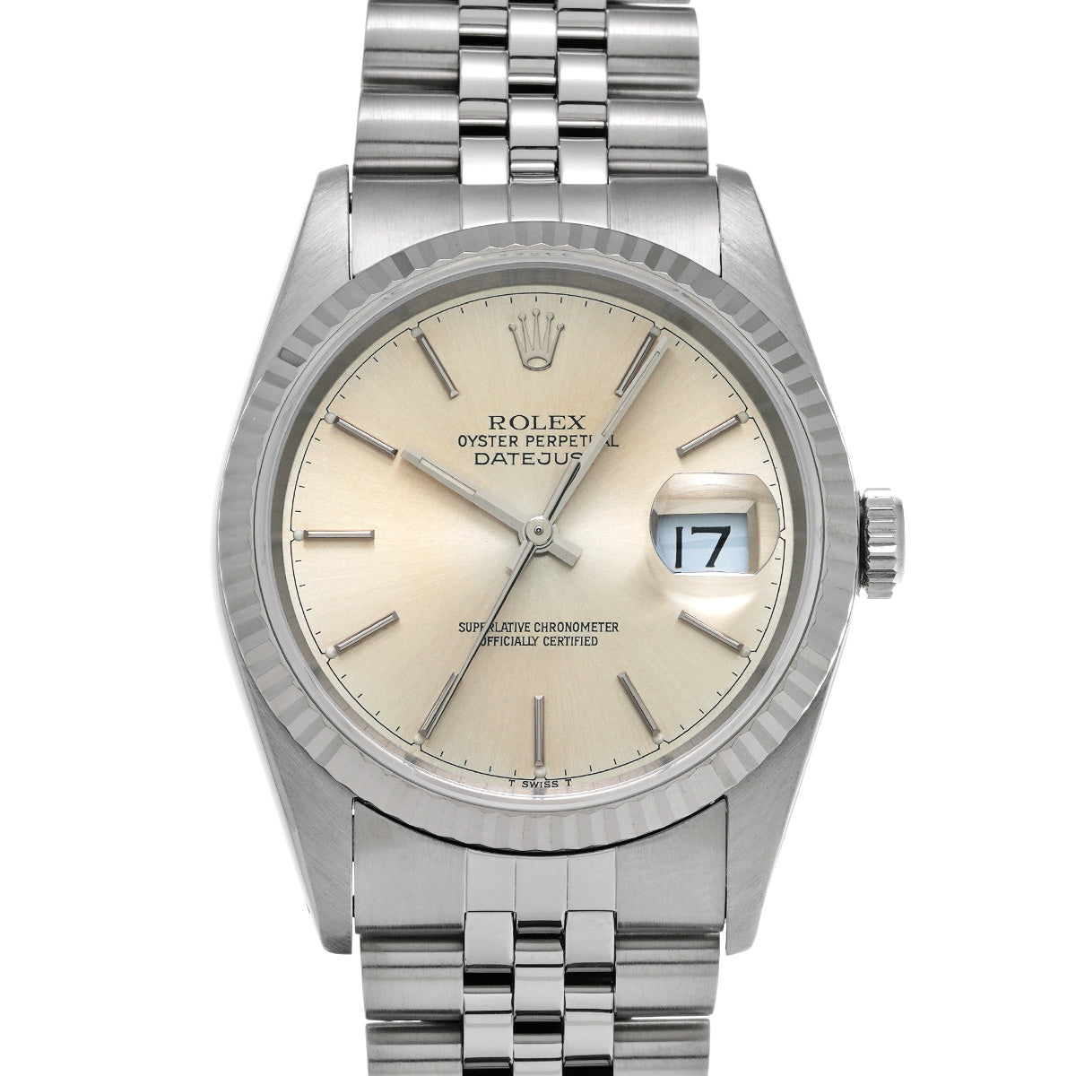 DATE JUST 16234 X (manufactured circa 1993) Silver ROLEX Men's [Pre-Owned].