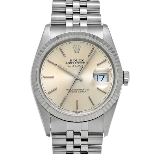 DATE JUST 16234 X (manufactured circa 1993) Silver ROLEX Men's [Pre-Owned].