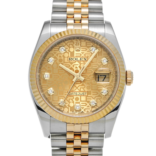 Datejust 116233G D (made around 2004) Champagne Computer/Diamond ROLEX Men's [Pre-Owned].