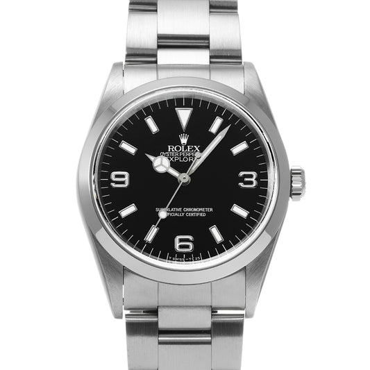 Explorer 14270 U (manufactured circa 1997) Black ROLEX Men's [Pre-Owned].