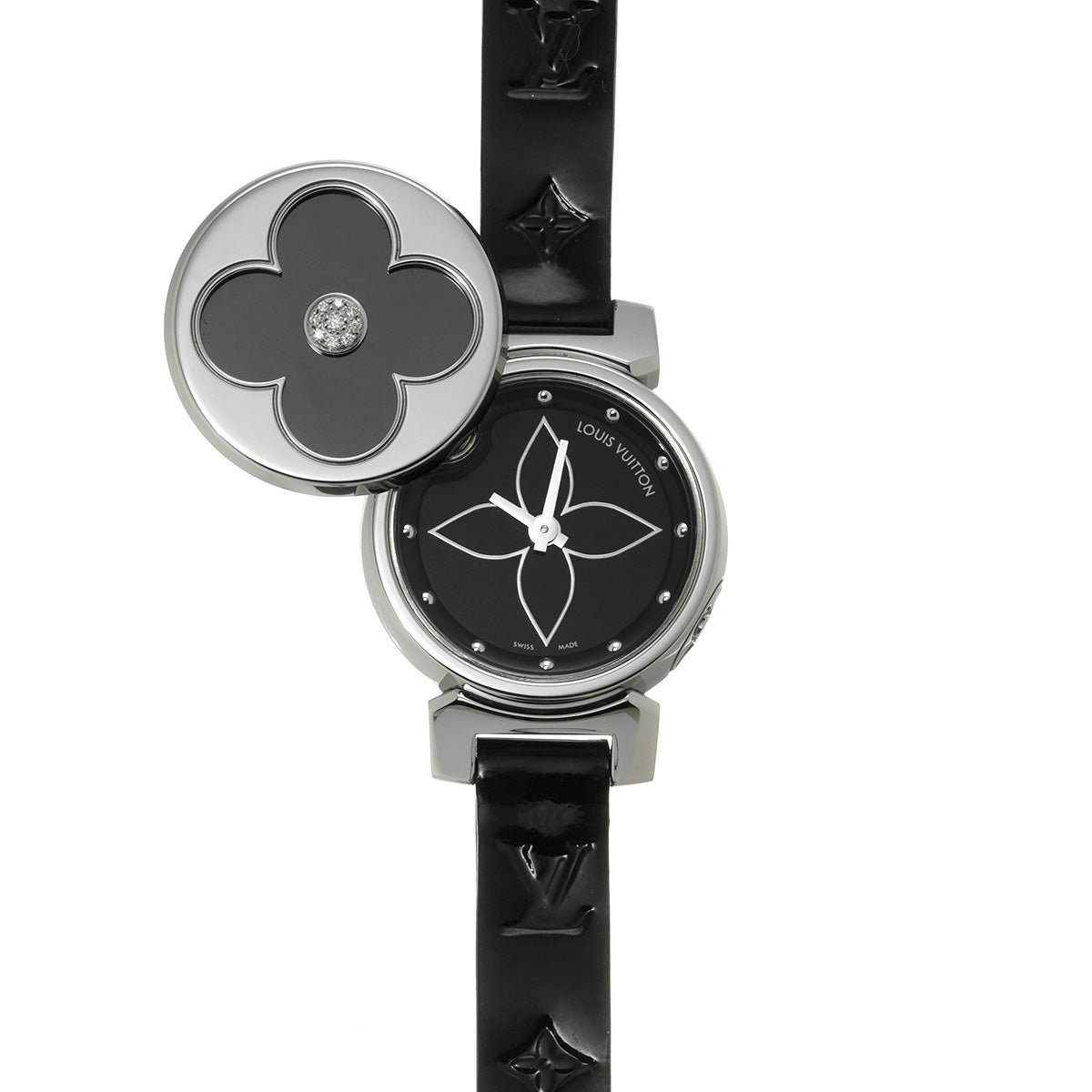 Tambour Bijoux Q151R Black LOUIS VUITTON Ladies [Pre-owned].