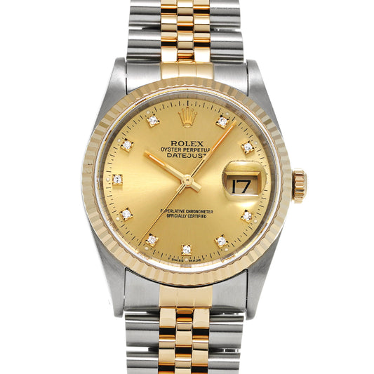 16233G Datejust X (manufactured circa 1992) Champagne/Diamond ROLEX Men's [Pre-Owned].