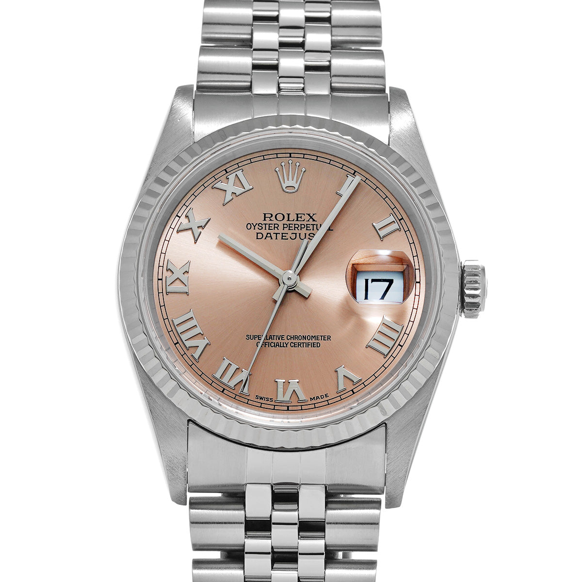 DATE JUST 16234 F (manufactured circa 2004) Pink ROLEX Men's [Pre-Owned].