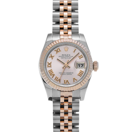 DATE JUST 179171 G (manufactured circa 2012) Pink ROLEX Ladies [Pre-Owned].