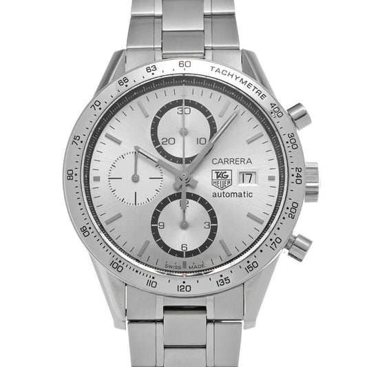 CARRERA Calibre 16 Chronograph Elegance CV2017.BA0786 Silver TAG HEUER Men's [Pre-Owned].