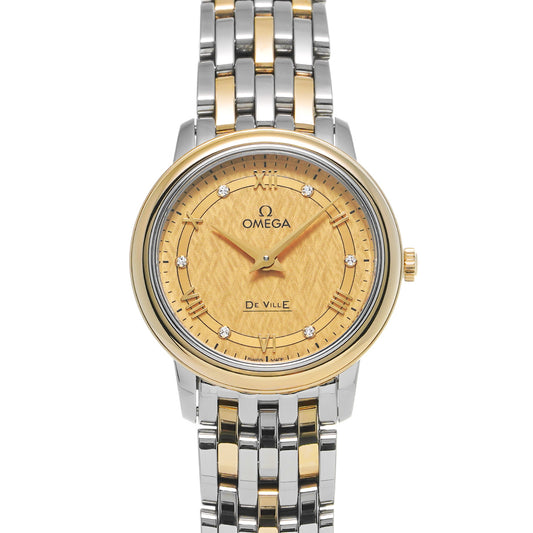 De Ville Prestige Quartz 424.20.27.60.58.004 Yellow/Diamond OMEGA Ladies [New]