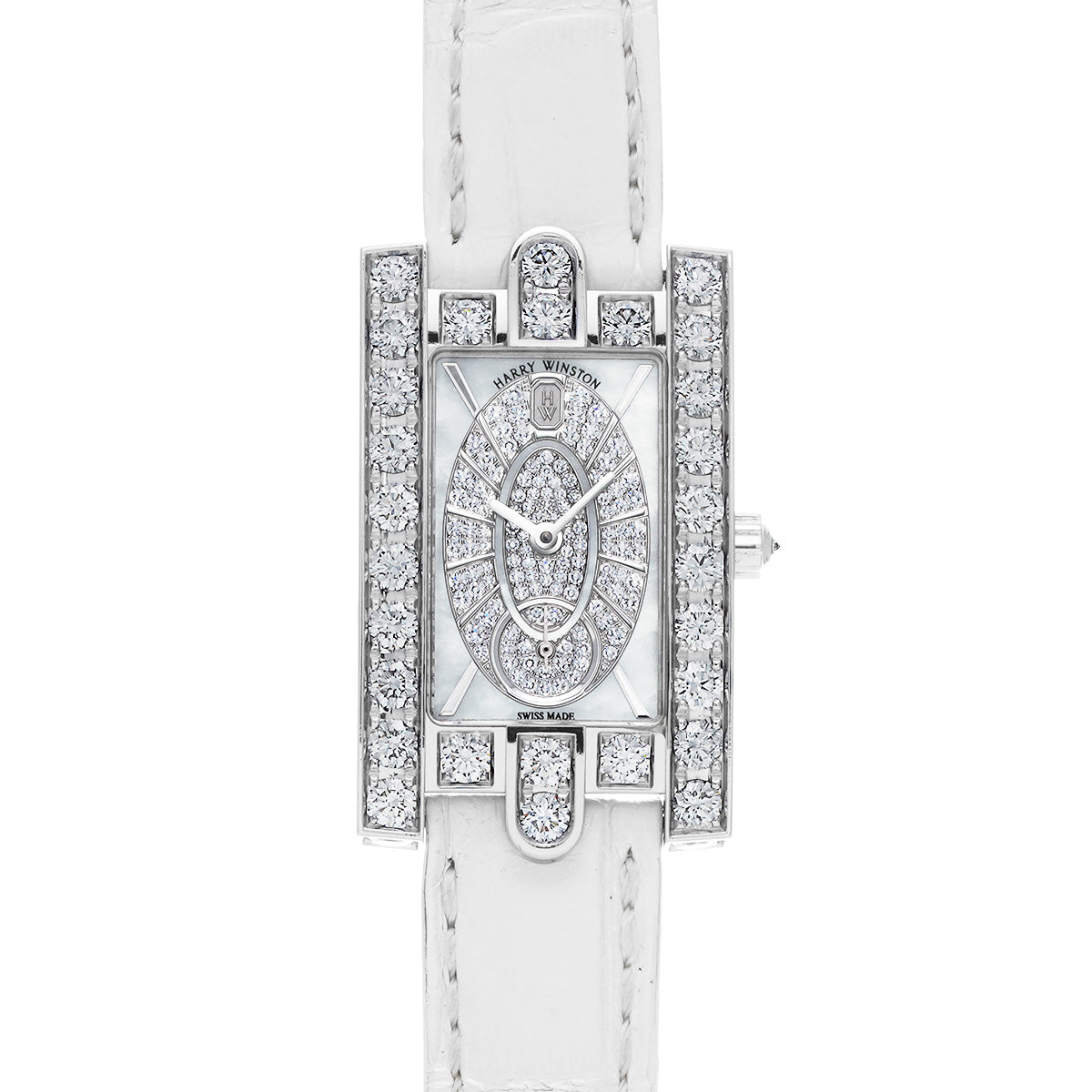 AVEQHM21WW241 White MOP/Diamond HARRY WINSTON Ladies [Pre-Owned]