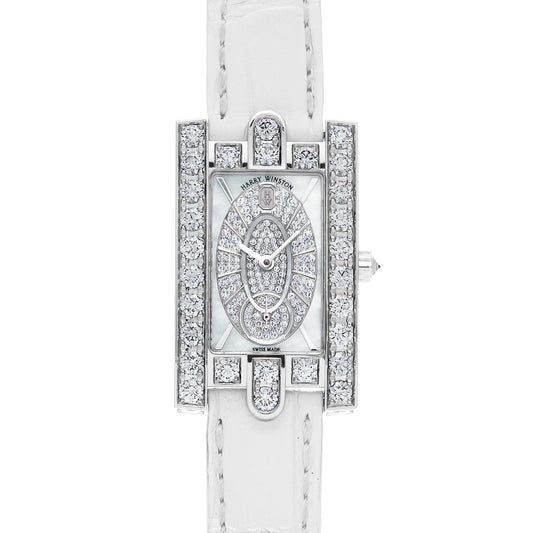 AVEQHM21WW241 White MOP/Diamond HARRY WINSTON Ladies [Pre-Owned]