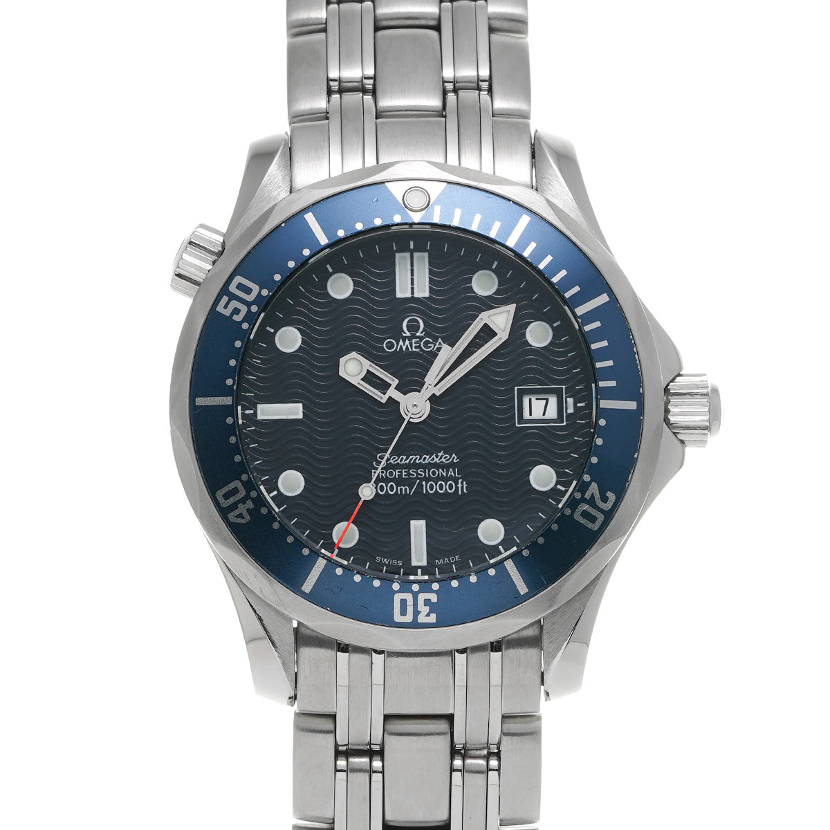 Seamaster Professional 300 Mid Size 2561.80 Blue OMEGA Unisex [Pre-owned].