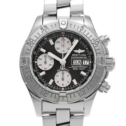 Chrono Super Ocean A111B83PRS Black/Silver BREITLING Men's [Pre-Owned]