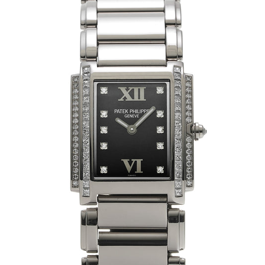 Twenty-4 4910/20G-001 Black/Diamond PATEK PHILIPPE Ladies [Pre-Owned].