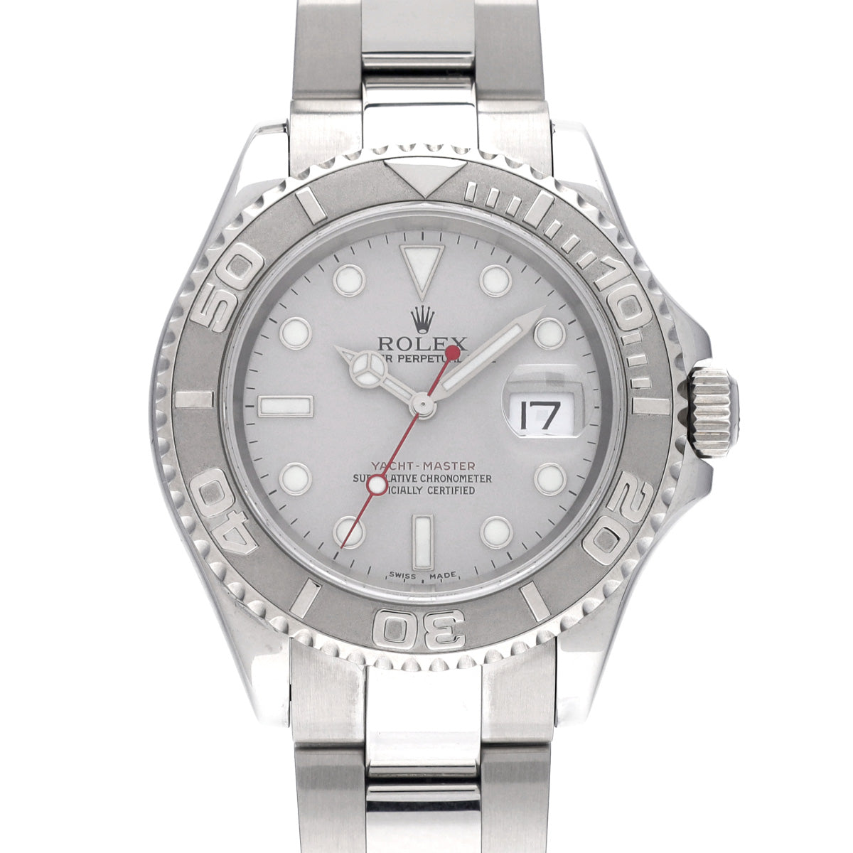 Yacht-Master Rhodium 16622 D (manufactured circa 2005) Gray ROLEX Men's [Pre-Owned].